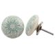 Green Embossing Flower Knob