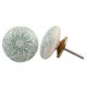 Green Embossing Flower Knob