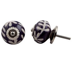 Purple Etched Ceramic Knob 45