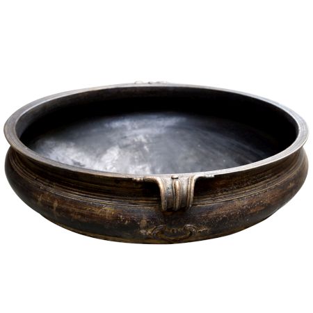 36 inches Bronze Urli Indian Style With Handles.