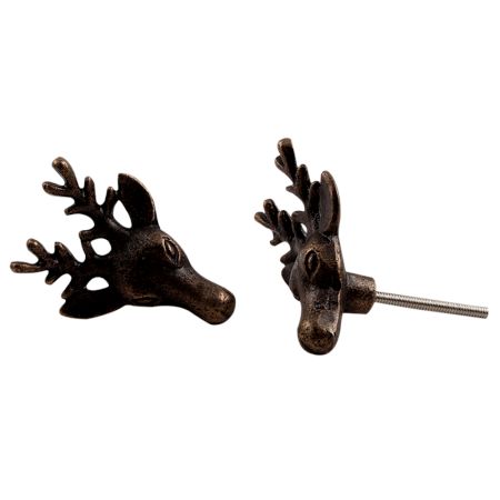 Deer Metal Cabinet Knobs