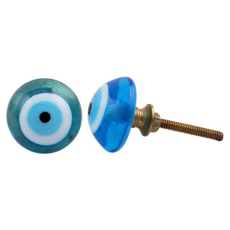 Blue Eyes Glass Drawer Knobs