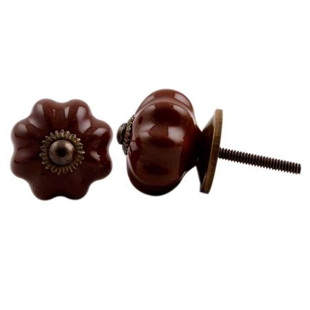 Dark Brown Medium Knob