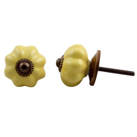 Yellow Melon Medium Knob