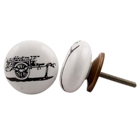 Bullock Cart Flat Knob