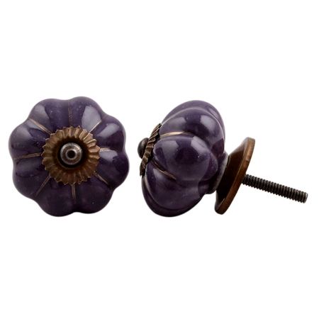 Purple Gold Line Knob