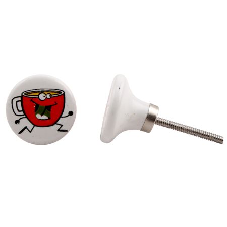 Tea Cup Flat Knob