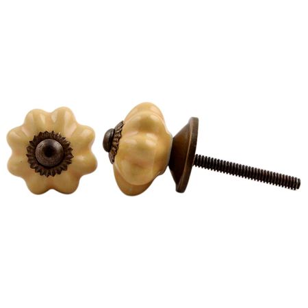 Mustard Small Melon Knob