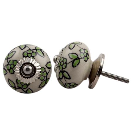 Pea Green Tiny Dresser Knob