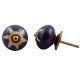 Purple Etched Ceramic Knob 44