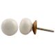 Cream Flat Small Knob