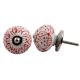Red Aster Flower Dresser Knob