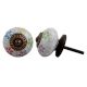 Mixed Floral Crackle Ceramic Drawer Knob