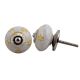 Yellow Floral Crackle Wardrobe Knob