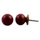 Plum Ceramic Knob Small