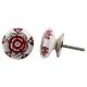 Red Black Rose Flat Knob