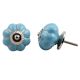 Turquoise Gold Line Melon Knob