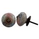 Multi Colored Floral Crackle Ceramic Drawer Knob