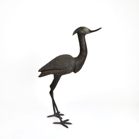 Metal Bronze Crane