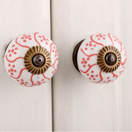 Gloriosa Superba Ceramic Knob