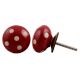 Red White Polka Knob