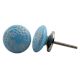 Turquoise Etched Flat Knob