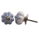 Blue Leaf Medium Dresser Knob