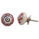 Zinnia Flower Ceramic Knob