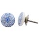 Blue Daisy Flat Knob