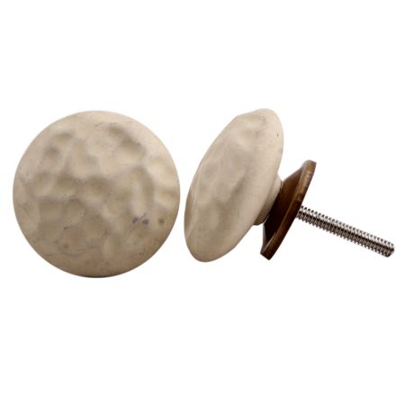 Cream Solid Knob