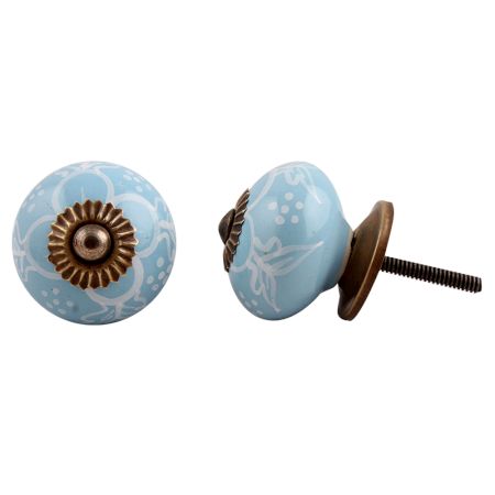 HandmadeTurquoise Ceramic Knob