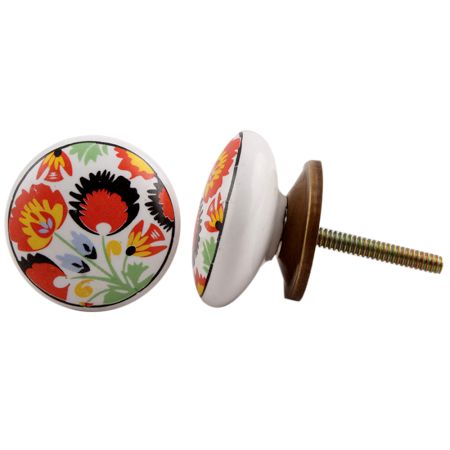 Peacock Pattern Knob