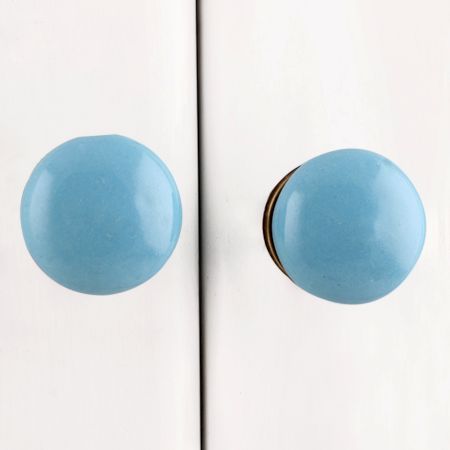 Turquoise Flat Knob