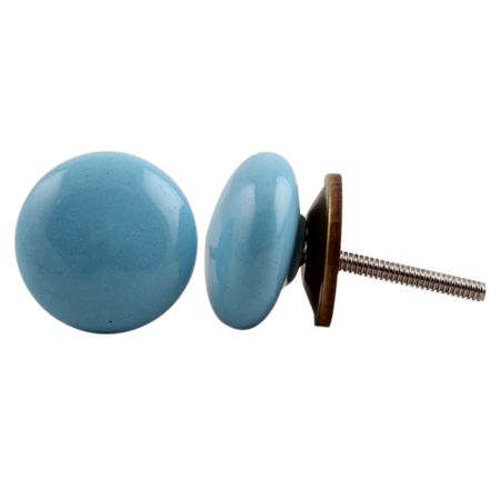 Turquoise Flat Knob