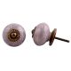 Light Purple Floral Dresser Knob