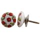 Orange Floral Pattern Knob