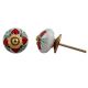 Red Flower Crackle Ceramic Dresser Knob Online