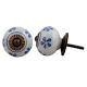 Blue Flower Crackle Ceramic Drawer Knob Online