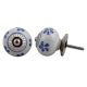 Blue Flower Crackle Ceramic Drawer Knob Online
