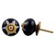 Navy Blue Etched Ceramic Knob-06
