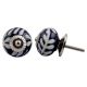 Navy Blue Etched Ceramic Knob-08