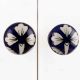 Navy Blue Flower Knob