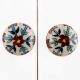 Wheel Floral Knob