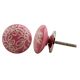 Pink Etched Flat Knob