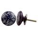Purple Etched Flat Knob