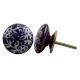 Purple Etched Flat Knob