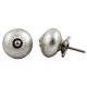 Silver Ceramic Knob