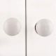 White Small Flat Knob (1)