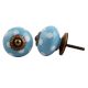 Sky Blue Dotted Ceramic Knob