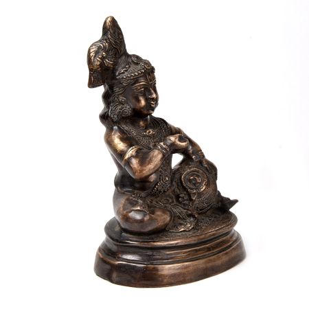 Bronze Statue of Baby Krishna